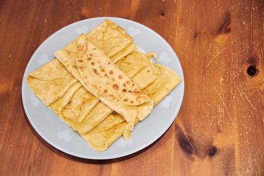 A place of delicious homemade pancakes presented on a plate.