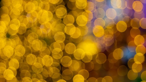 Abstract & Festive background with bokeh defocused lights