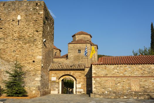 View of Orthodox Holy Monastery of Pantokrator-Tao (Ntaou) Penteli - Greece