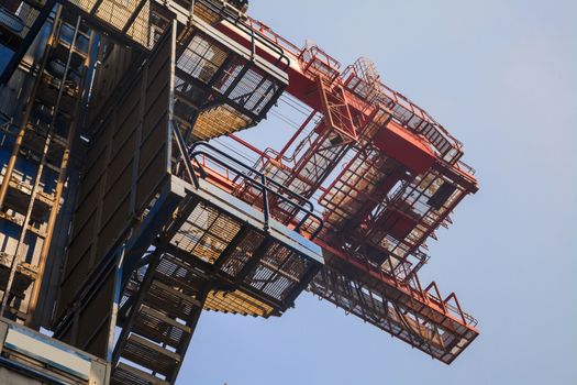 Grid at container terminal industrial architecture