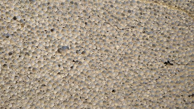 Light porous concrete, texture, pattern close up shot, background texture