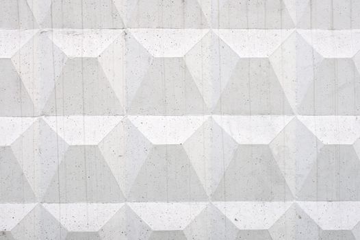 Concrete slab with a pattern in the form of a rectangle 3D. Close-up