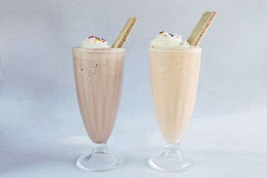 Double Chocolate and Strawberry Ice Cream Shake