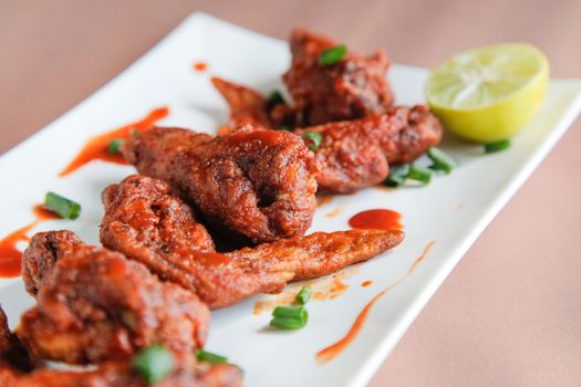 Chipotle Chicken Wings Closeup