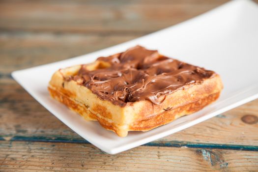 Nutella Waffle Crispy Pan Cake