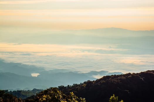 Landscape, mountains and hills