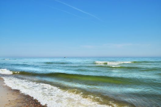 Baltic summer seascape view