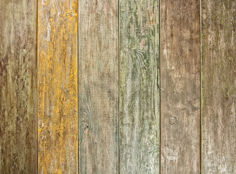Photographic background made of handcoloured wooden planks