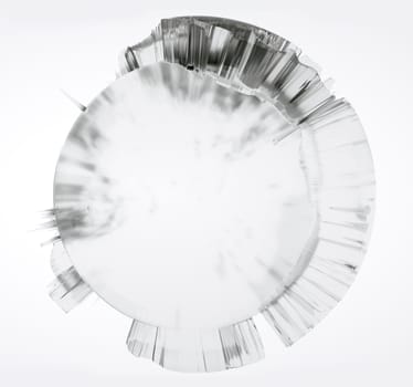 Clear glass Earth on white background. 3D illustration