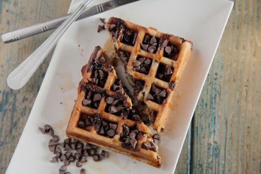 Chocolate chip waffle