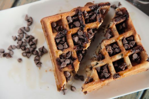 Chocolate chip waffle