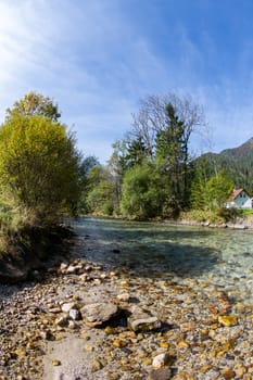 A beautiful clear river in Austria