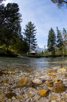A beautiful clear river in Austria