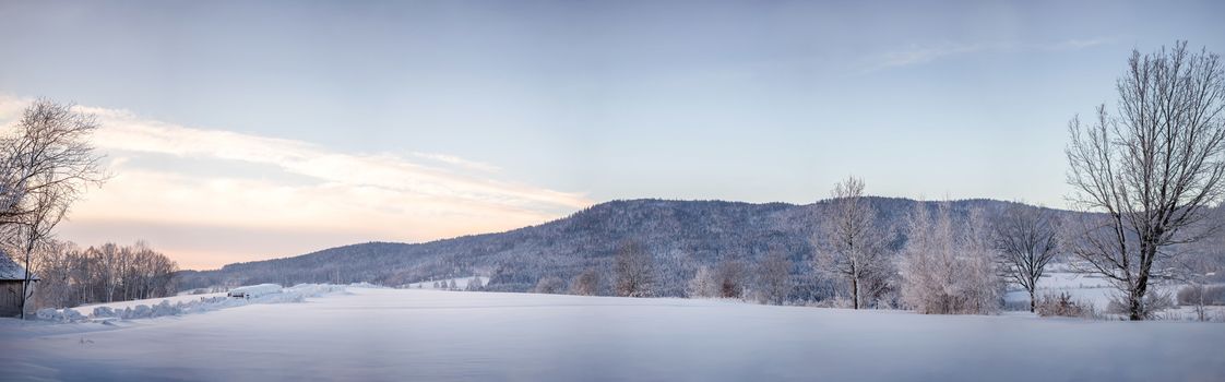 A wonderful winter landscape in beautiful Bavaria