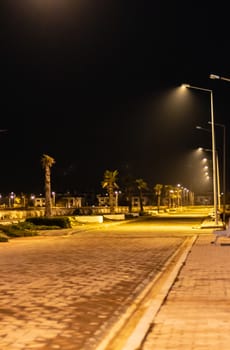 a good looking nightscape shoot from a street with good lightning. photo has taken at izmir/turkey.