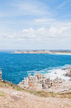 Pointe de Pen-hir on the peninsula of Crozon in Camaret-sur-mer in Finistère in Brittany, France