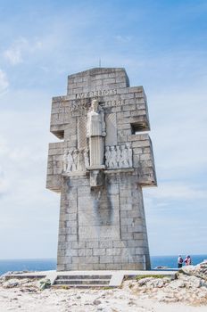 Cross of Pen-hir on the peninsula of Crozon in Camaret-sur-mer in Finistère in Brittany, France