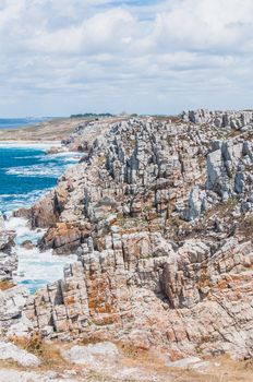 Pointe de Pen-hir on the peninsula of Crozon in Camaret-sur-mer in Finistère in Brittany, France