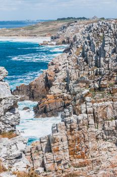 Pointe de Pen-hir on the peninsula of Crozon in Camaret-sur-mer in Finistère in Brittany, France