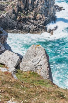 Pointe de Pen-hir on the peninsula of Crozon in Camaret-sur-mer in Finistère in Brittany, France