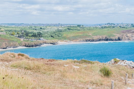 Pointe de Pen-hir on the peninsula of Crozon in Camaret-sur-mer in Finistère in Brittany, France