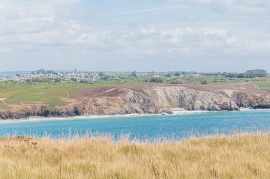 Pointe de Pen-hir on the peninsula of Crozon in Camaret-sur-mer in Finistère in Brittany, France