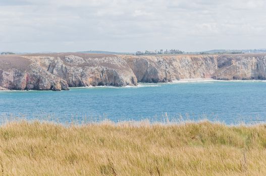 Pointe de Pen-hir on the peninsula of Crozon in Camaret-sur-mer in Finistère in Brittany, France