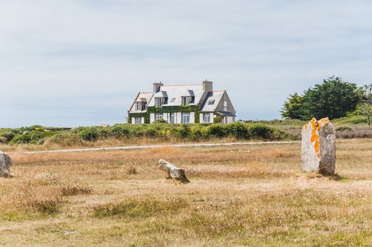 Pointe de Pen-hir on the peninsula of Crozon in Camaret-sur-mer in Finistère in Brittany, France