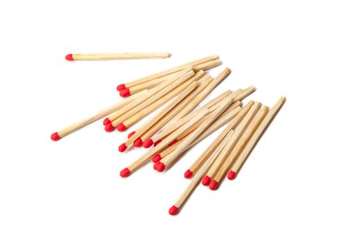 Matches isolated on white background
