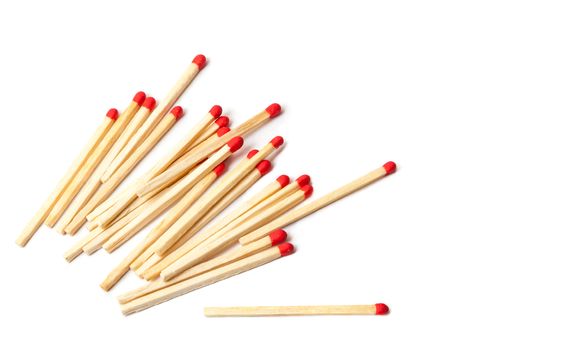 Matches isolated on white background