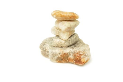 Garden decoration stone.Stone stream.With Clipping Path.