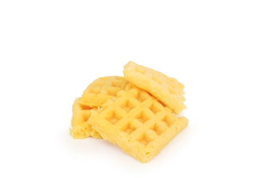 Fresh waffle thai.With Clipping Path.