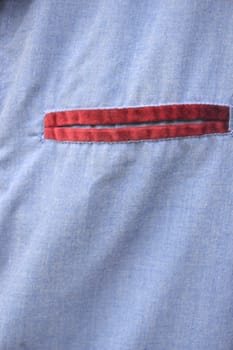 blue shirt pocket