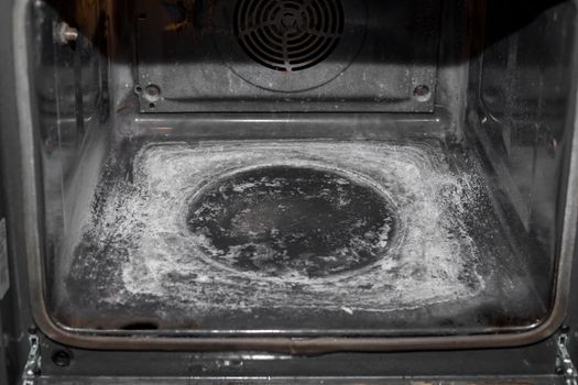 Oven after a self-cleaning, just wipe off