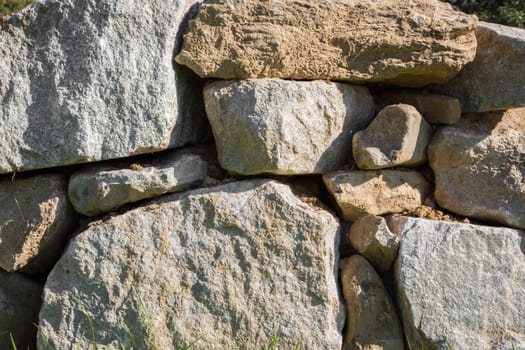 A texture of stones, also suitable as a background