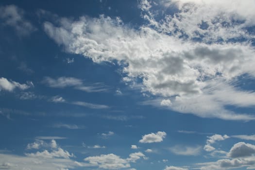 Clouds on the blue sky, texture or background