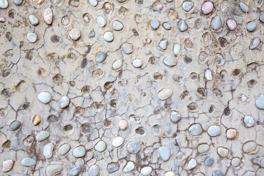 A texture of stones, also suitable as a background