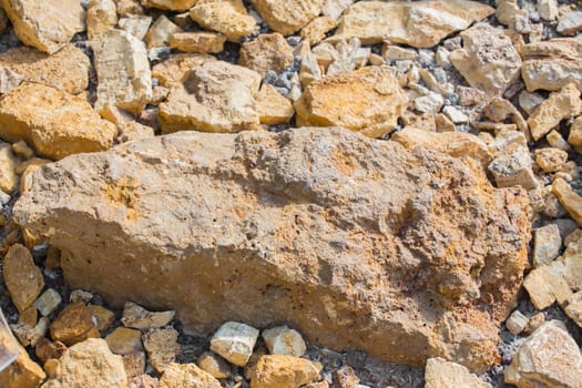 A texture of stones, also suitable as a background