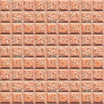 Seamless square texture of terracotta paving tiles. Seamless pattern for floor, pavement, walking paths - photo, image.