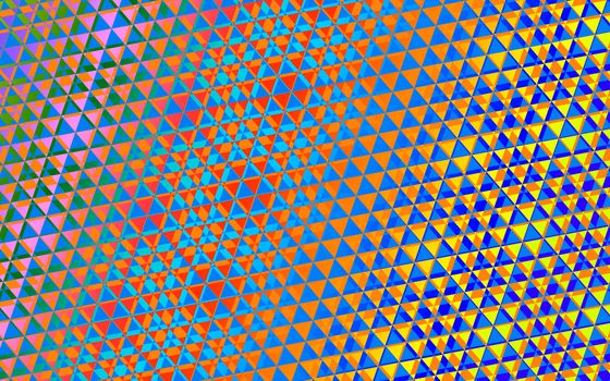 Multicolored background triangle