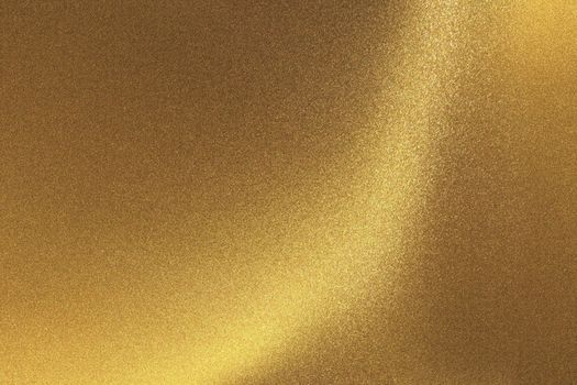 Abstract texture background, shiny scratches golden foil metal wall