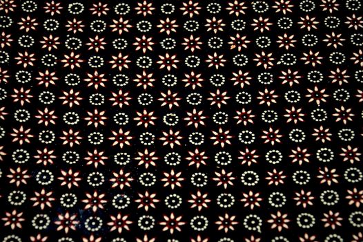 detailed patterns of Indonesia batik cloth