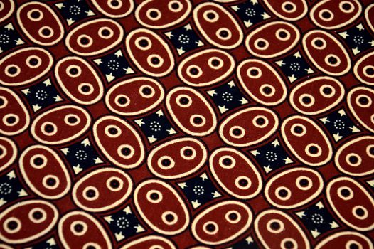 detailed patterns of Indonesia batik cloth