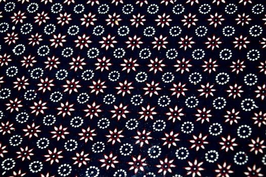 detailed patterns of Indonesia batik cloth