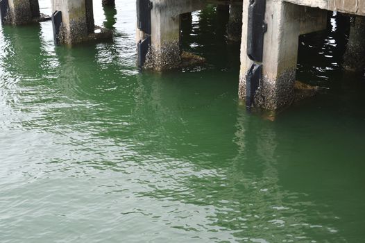 concrete pier on Tengkayu seaport Tarakan Indonesia