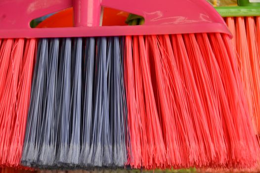 detail texture and pattern of broom fibers