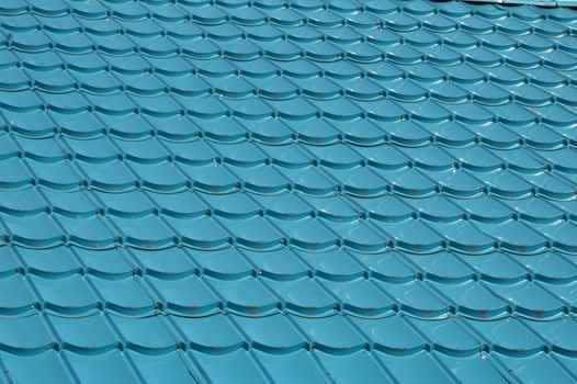 pattern of blue roof tiles