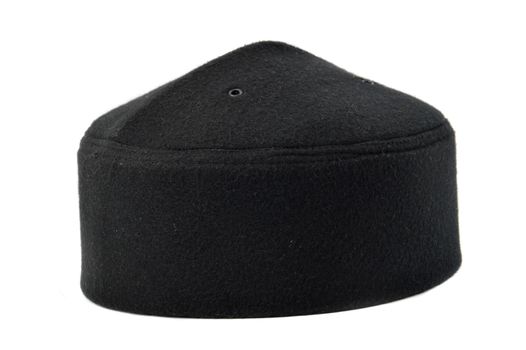 songkok, a traditional hat for male Muslim on white background