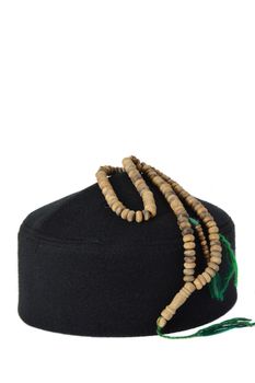 songkok, a traditional hat for male Muslim on white background