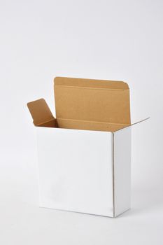 white carton on white background